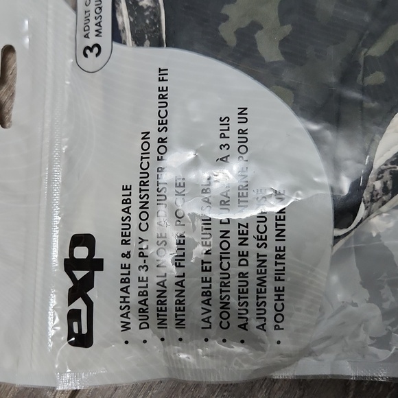 Adult face masks Size L/XL 3pack - Picture 3 of 6